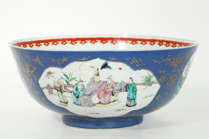 19th C Chinese Enameled Porcelain Bowl