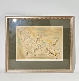 Jules Pascin; Cinderella 1929 Colored Etching