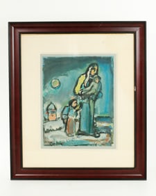 Georges Rouault Winter Family in Snow, 1950 Litho