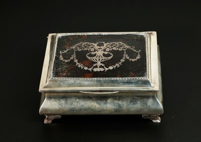 Edwardian Sterling Jewel Hinged Box