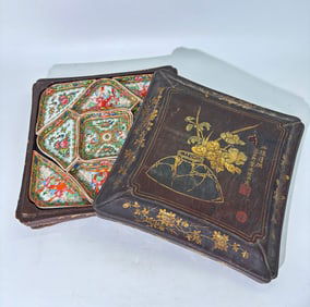 Chinese 19th C Porcelain Rose Mandarin Dinner Set
