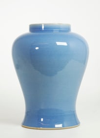 Chinese Claire de Lune Monochrome Porcelain Jar