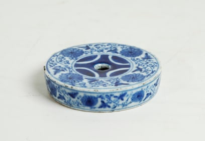 Chinese Blue White Porcelain Incense Stick Weight