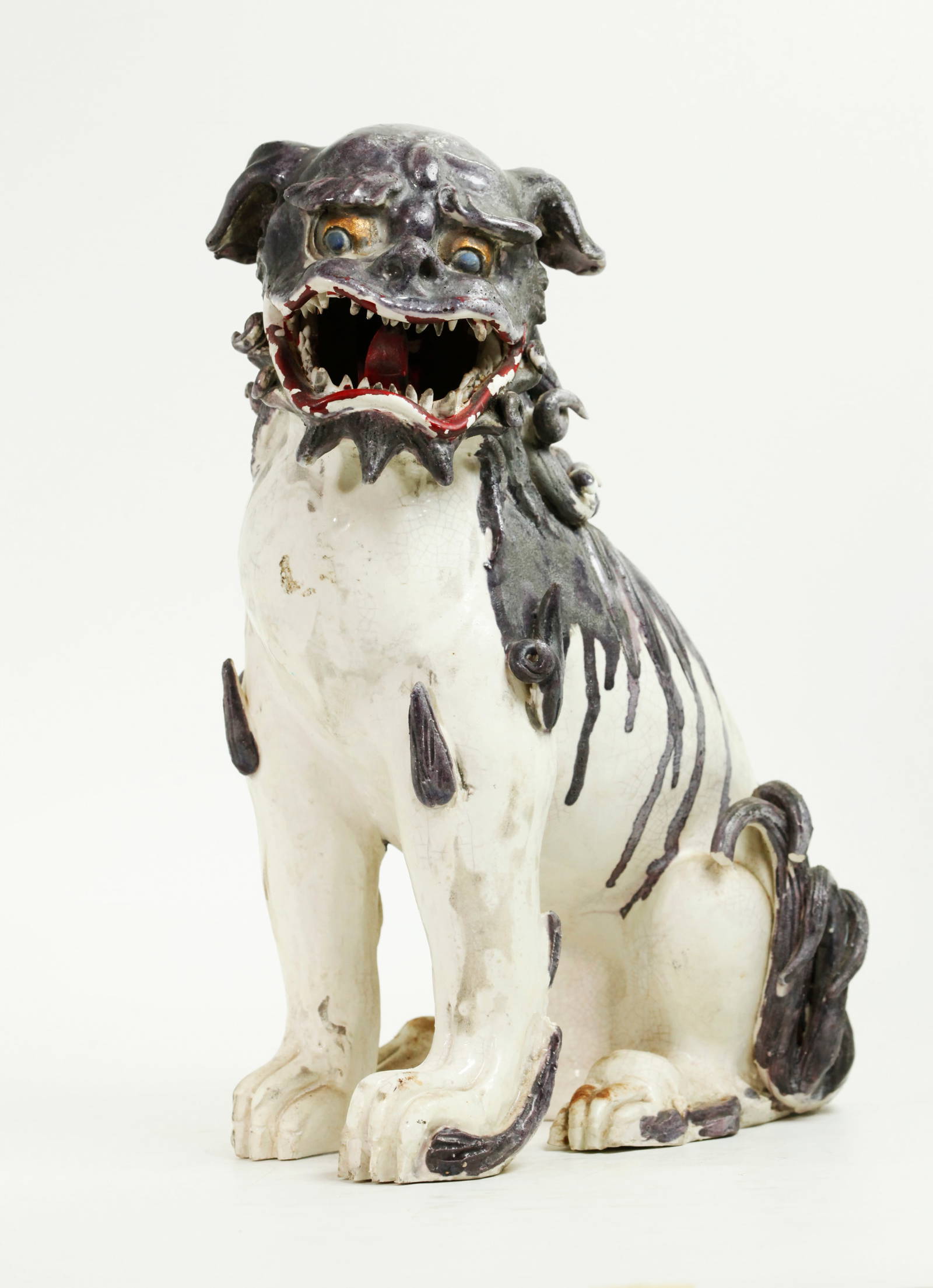 Japanese Kyoto Satsuma Ceramic Shishi Dog