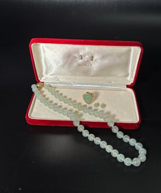 Ming's Hawaii; Chinese Jadeite Necklace Ring Posts