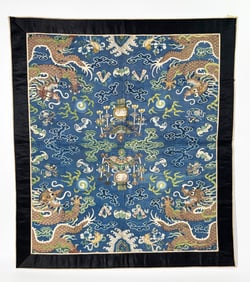 Chinese Dragon Robe Kesi Tapestry Fragment Panel