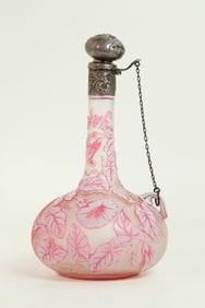 Gorham Sterling & Webb Type Cameo Glass Bottle