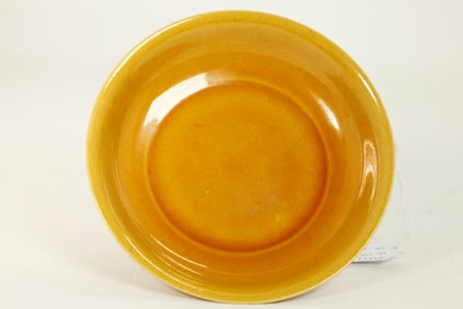 Chinese Monochrome Yellow Porcelain Plate