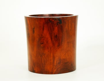 Chinese Huanghuali Bitong Brush Pot