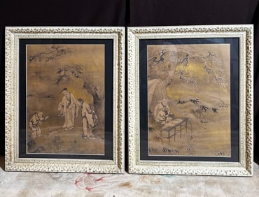 Fine Pr Japanese Edo Ink Kano School Paintings