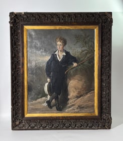 Alexandre Prevost Boy in Sailor Suit; Oil Canvas