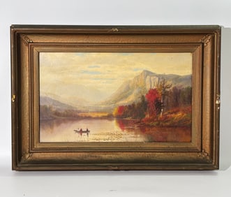 Wesley Webber American River Hunters Oil Canvas