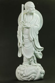 Fine Chinese Blanc de Chine Porcelain Figure Damo