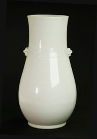 Chinese 18/19th C Blanc de Chine Porcelain Vase