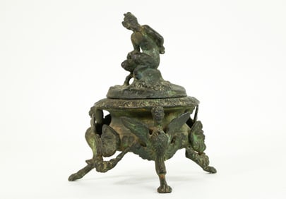 Fine Naples 19C Bronze Grand Tour Chiurazzi Pot