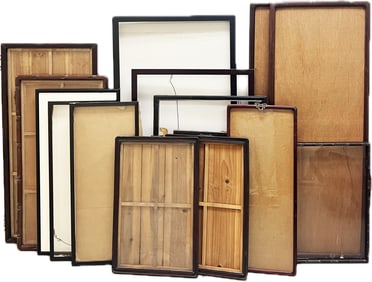 Group of Fifteen Wood Frames
