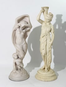 2 European Neo-Classical Composition Figures