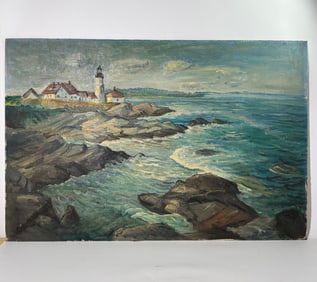 Richard Gordon Packer; Oil, Portland Lighthouse