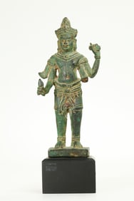 South East Asian Standing Bronze Avalokiteshvara