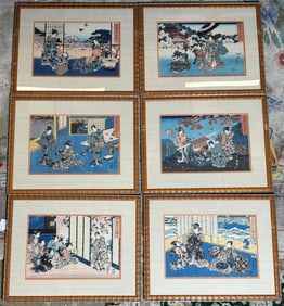 6 Utagawa Toyokuni Japanese Woodblock Prints