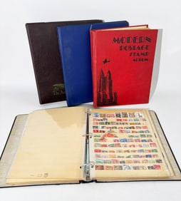 Four albums Postage Stamp Collection, Worldwide