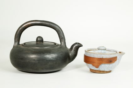 2 Japanese Ceramics; Fairness Pitcher & Teapot