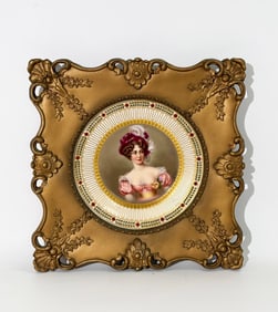Austrian / German Porcelain Mme Dubarry Plate
