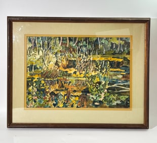 Watercolor Landscape on Paper / Board; Signed