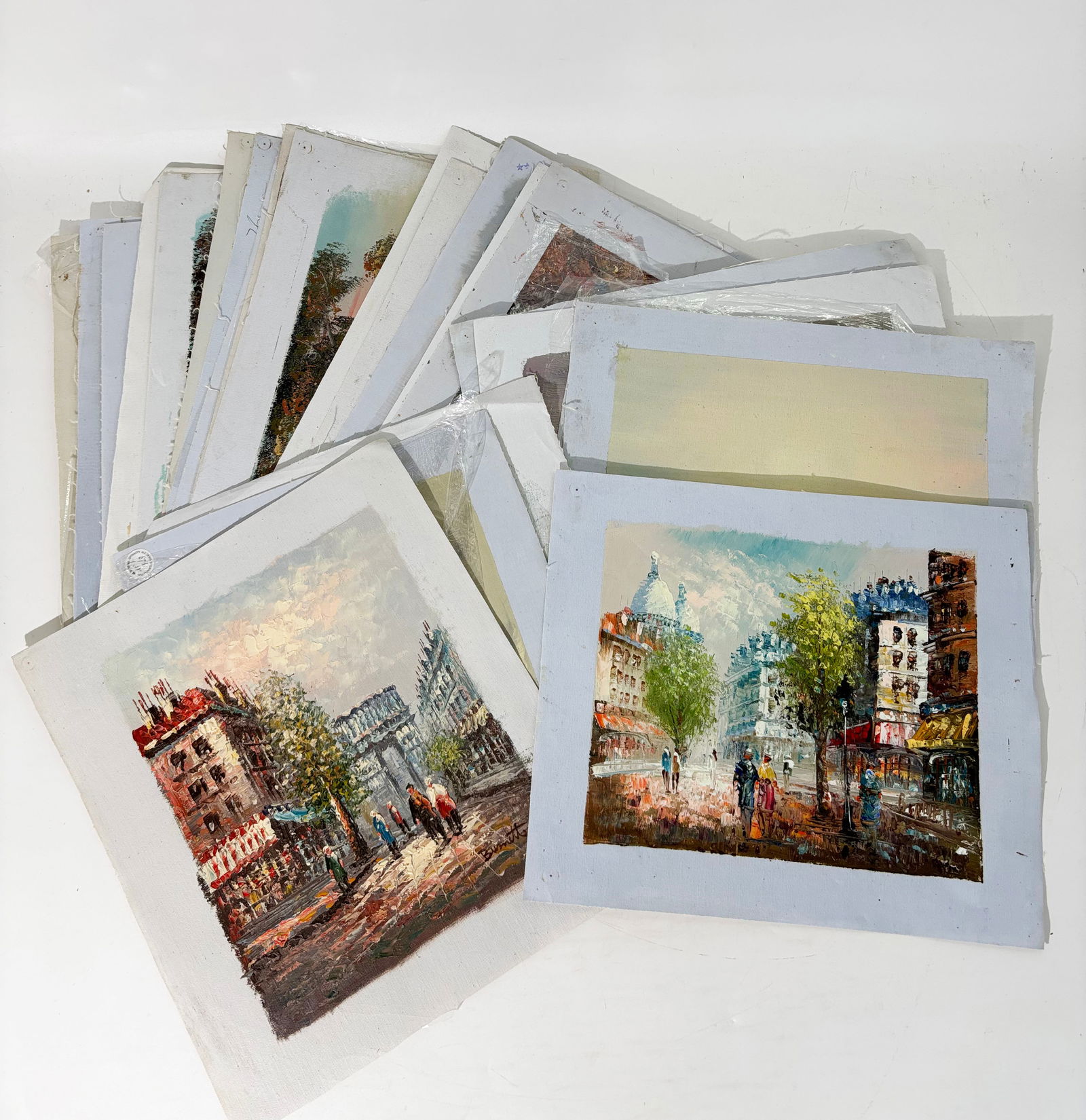 26 Sm Chinese Western Style Oil & Canvas Paintings (1 of 5)