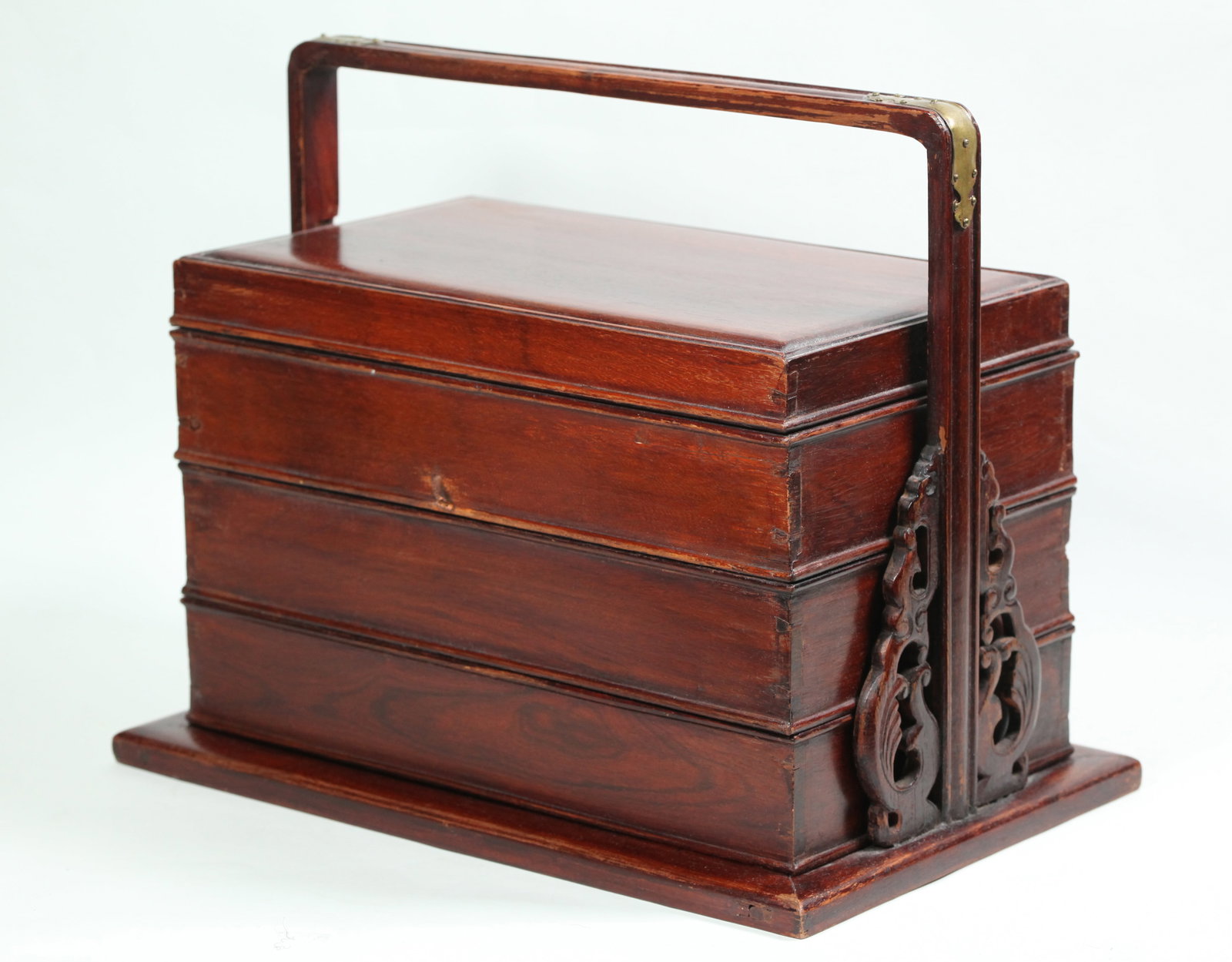 Chinese 19 C Huali Wood 3 Layer Dining Box (1 of 6)