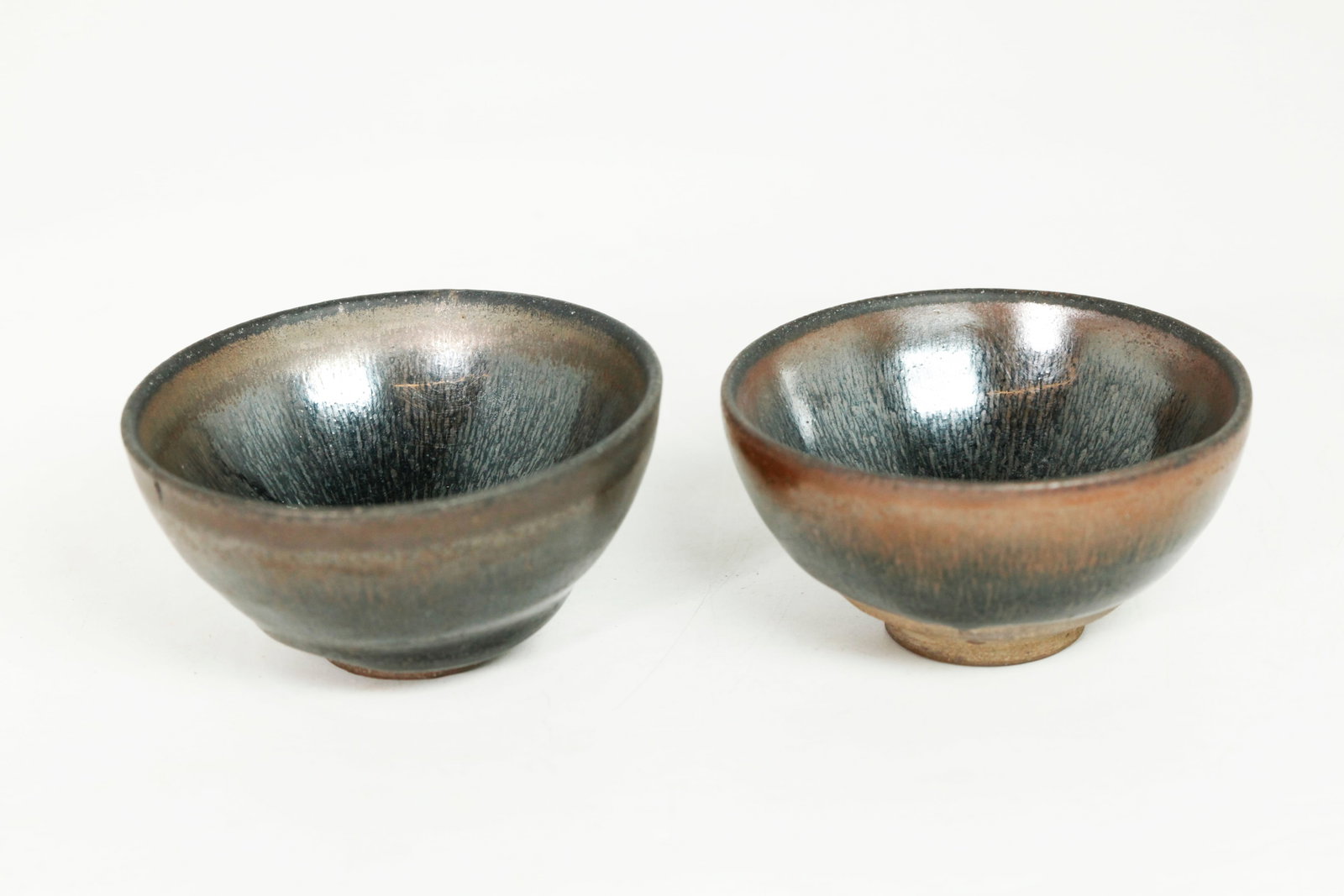 2 Chinese Jian Type Small Hare's Fur Teabowls (1 of 5)