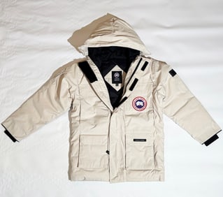 Canada Goose White Expedition Down Parka Jacket