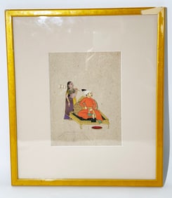 Part-Finished Indian Miniature Painting on Paper