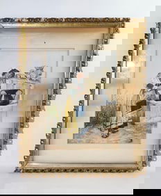 F Cozzolino; Watercolor on Board Italian Girl