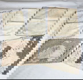 Round Linen Table Cloth; 2 Runner Mat Napkin Sets