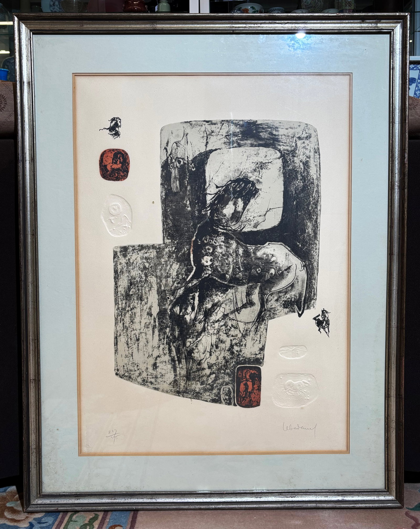 Hoi Lebadang, Horses C.1974 Lithograph (1 of 5)