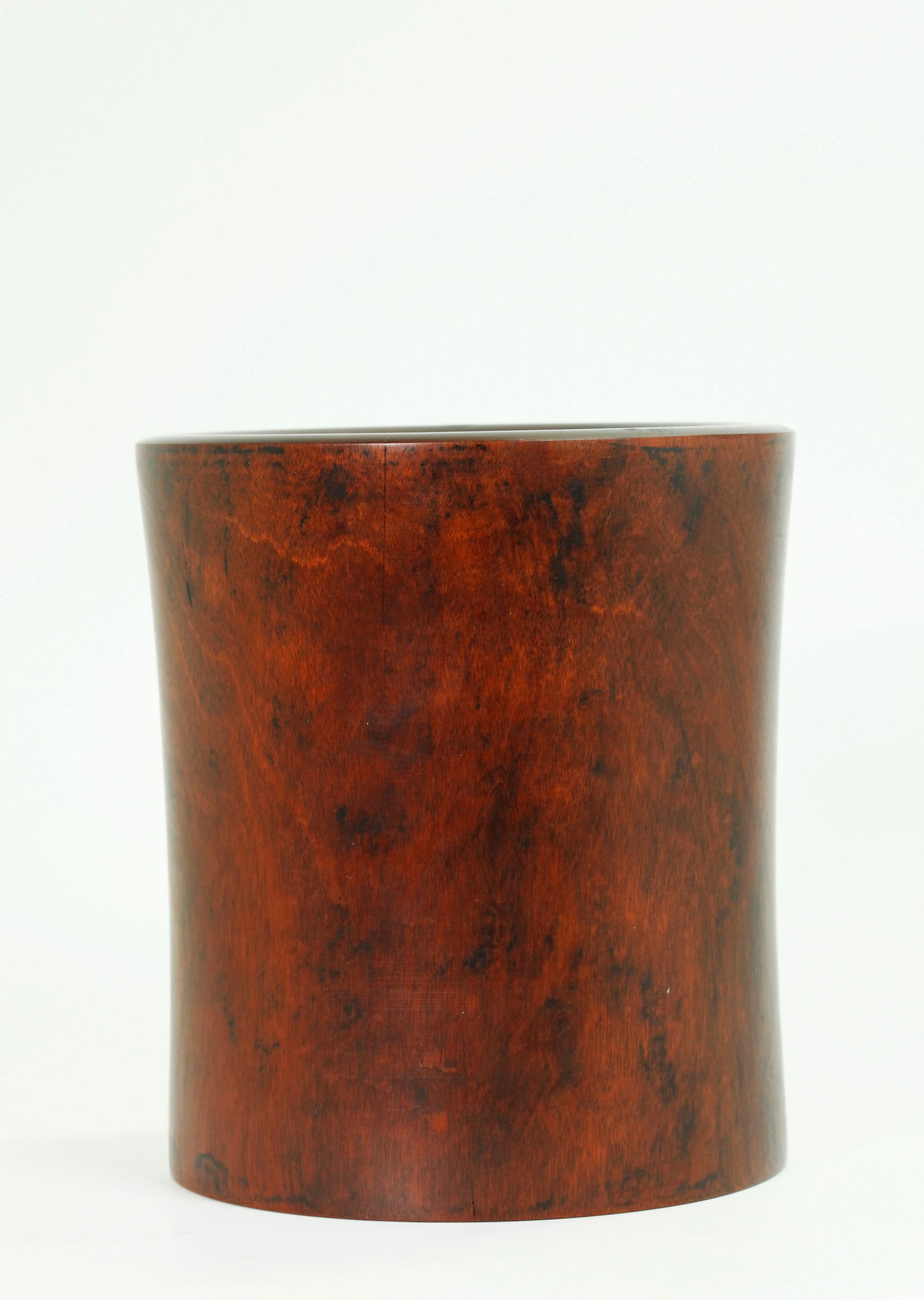 Chinese Large Heavy Hard Wood Brush Pot (Bitong) (1 of 5)