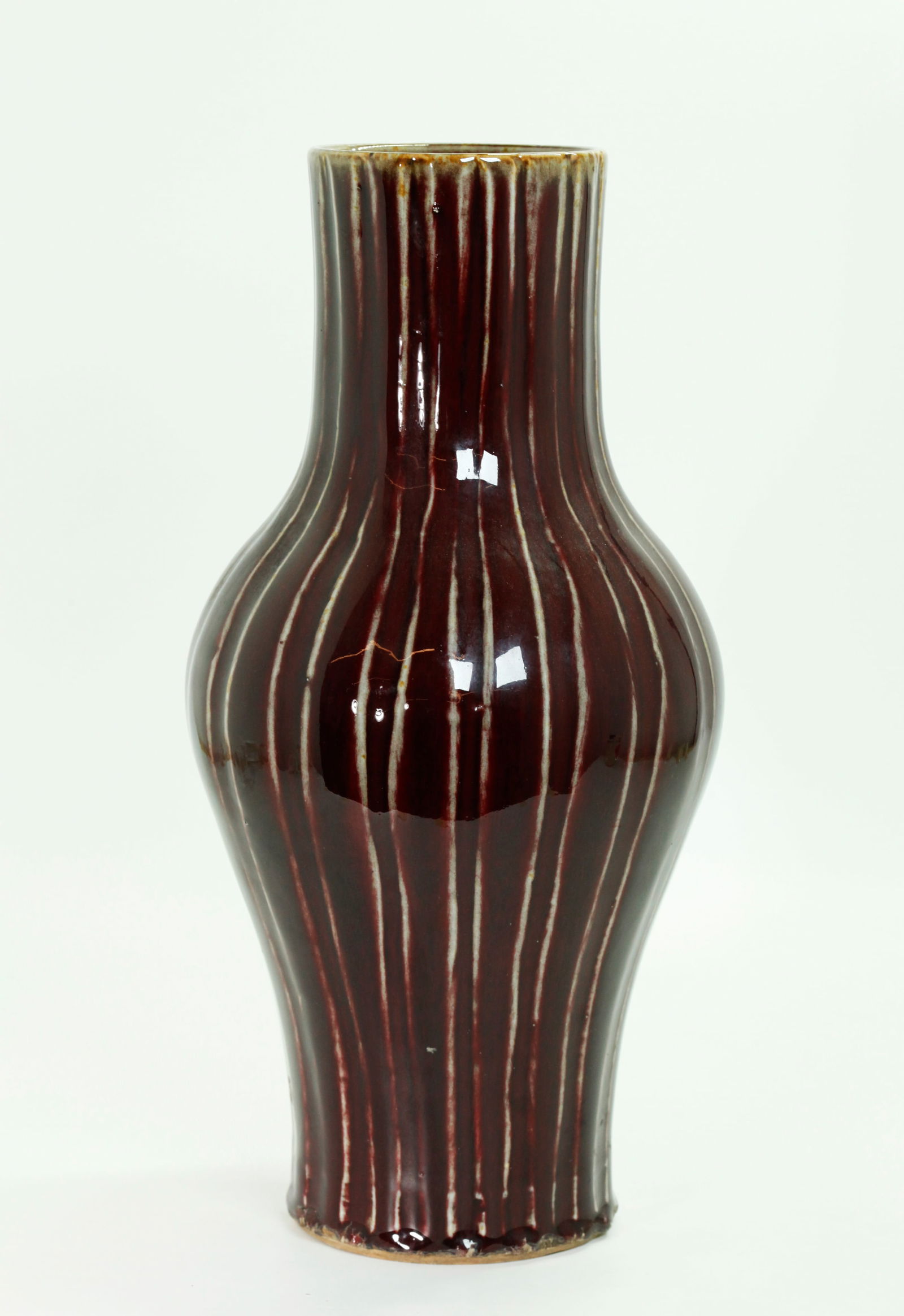 Chinese Langyao Underglaze Red Porcelain Vase (1 of 5)