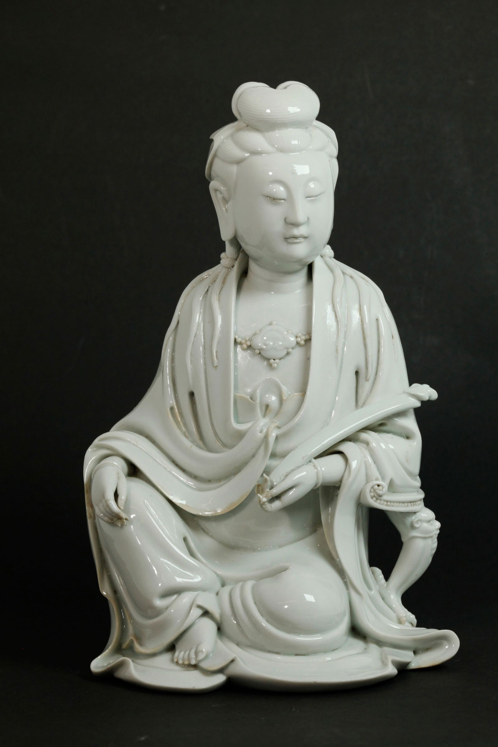 Chinese Blanc De Chine Guanyin "Bo Ji Yu Ren" Seal (1 of 6)