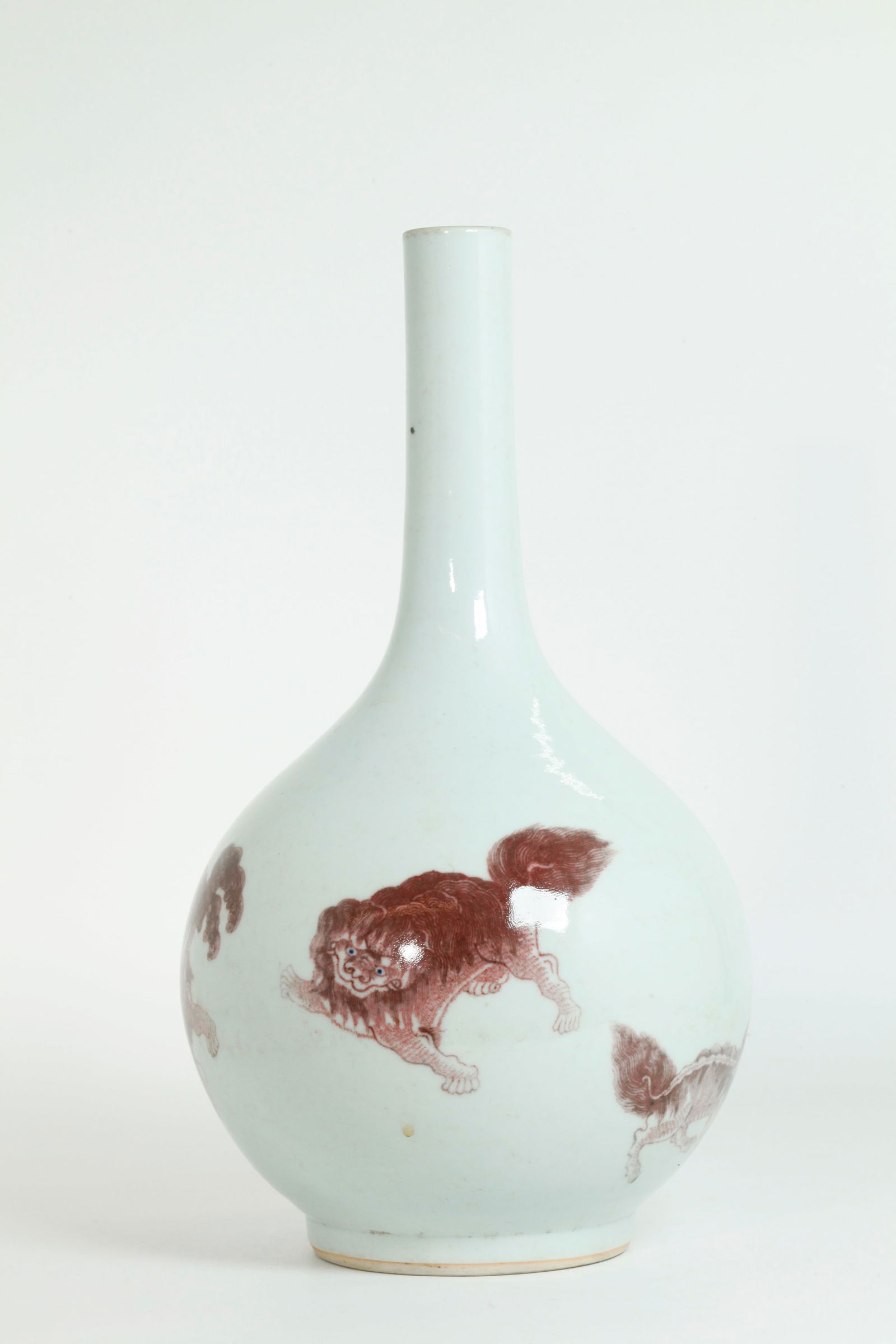 Chinese Underglaze Red Porcelain Bottle Vase (1 of 5)