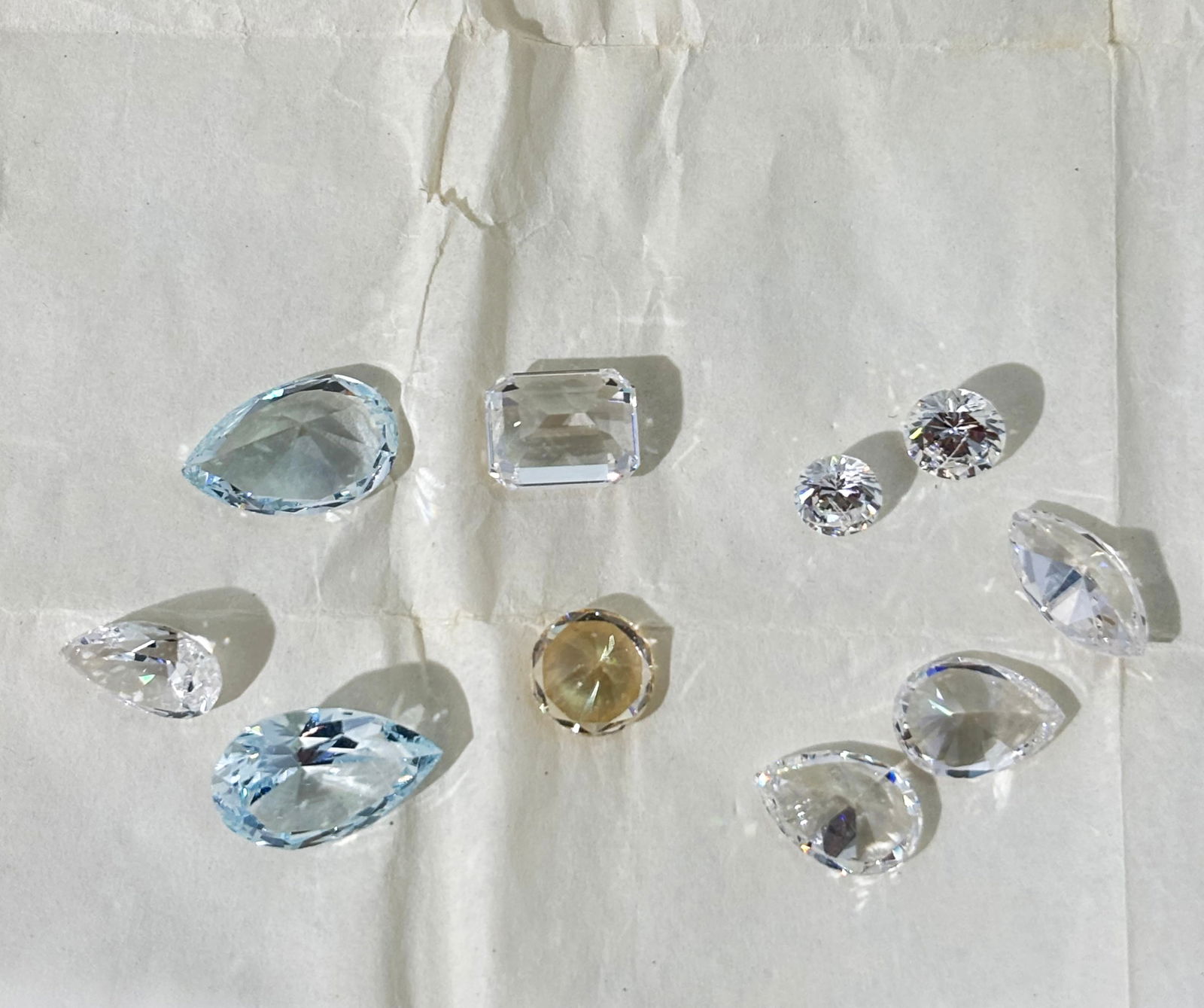 Group 10 Faceted Stones Possibly Crystals (1 of 5)