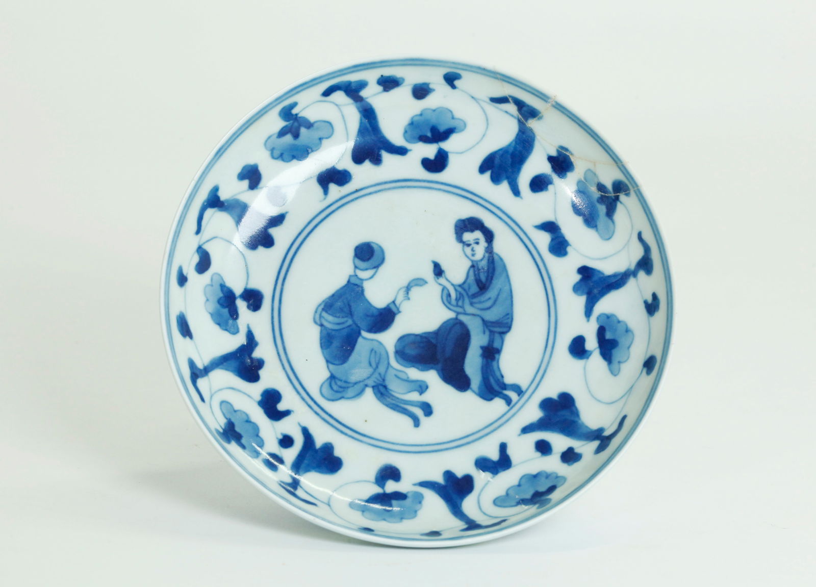 Chinese Blue & White Porcelain Small Plate (1 of 4)