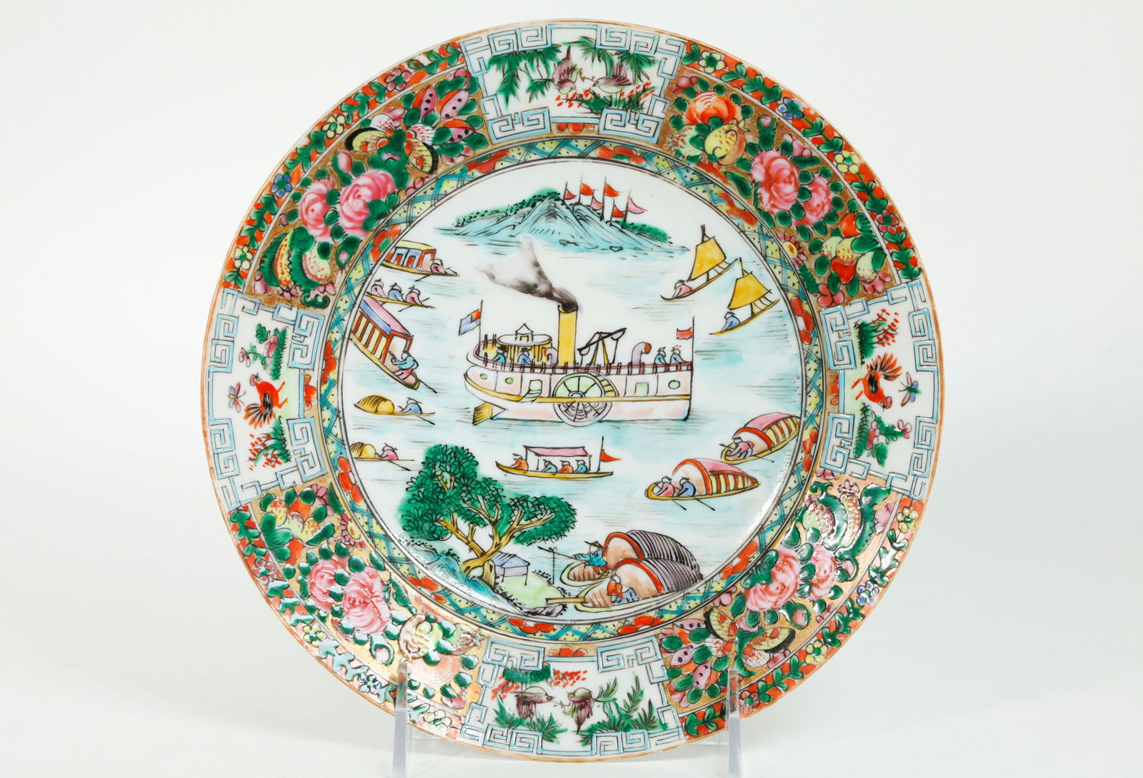Chinese Rose Medallion Porcelain & HK Steamship (1 of 5)
