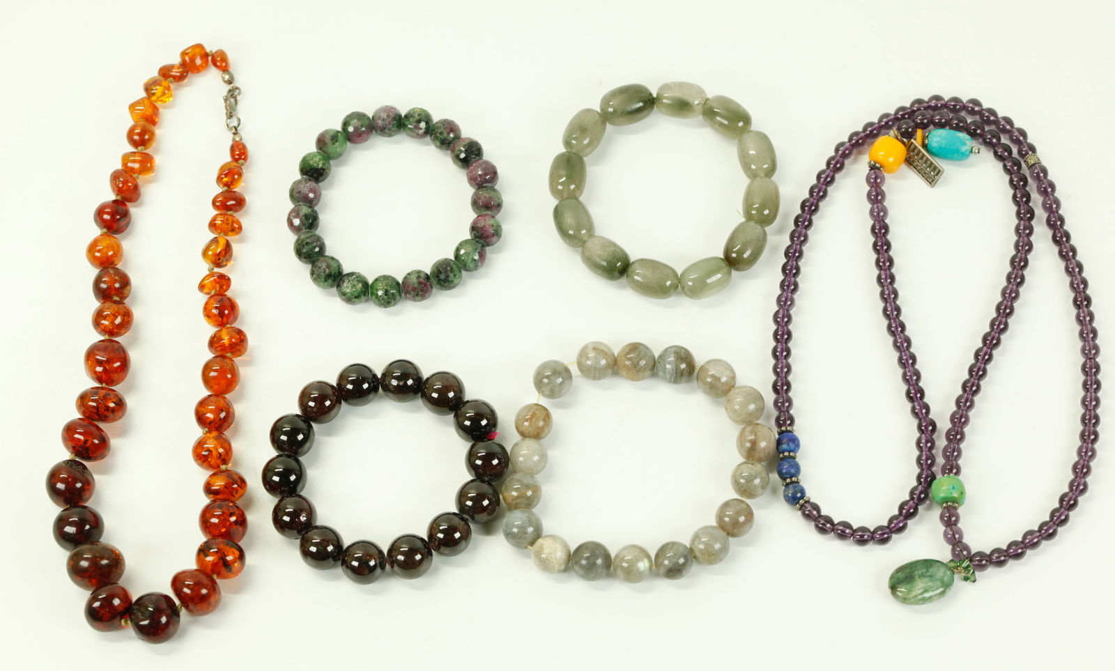 6 Chinese Bead Necklaces or Bracelets (1 of 5)
