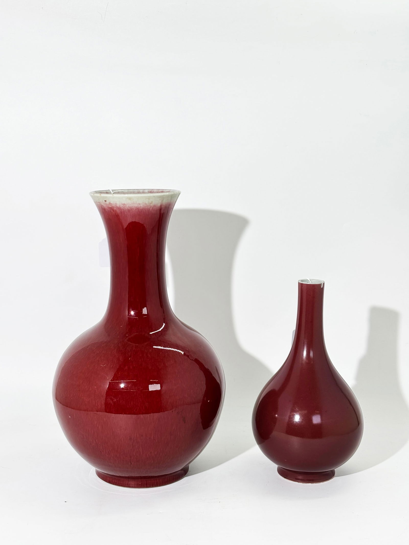 Chinese 18/19 Underglaze Copper Red, Langyao Vase (1 of 9)
