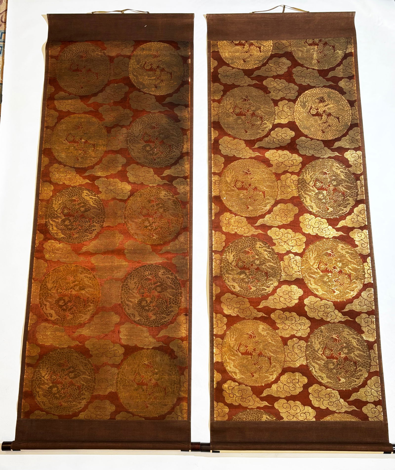 Rare Pr Japanese Edo Gold & Silk Dragon Brocade (1 of 10)