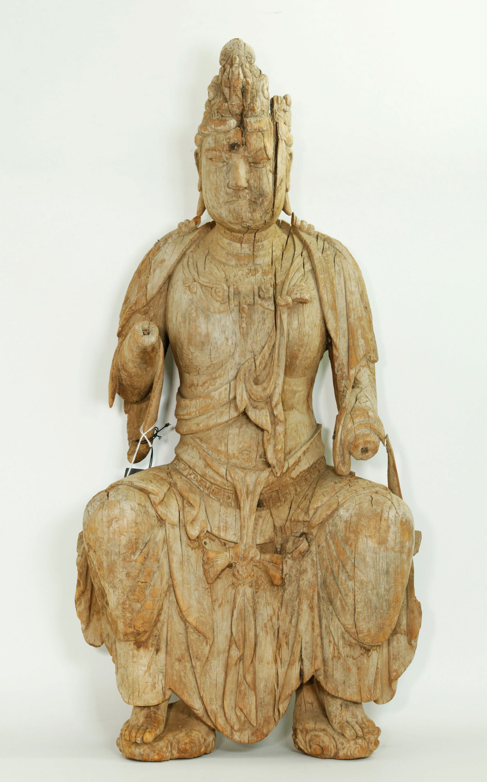 Finely Carved Chinese Wood Seated Guanyin (1 of 4)