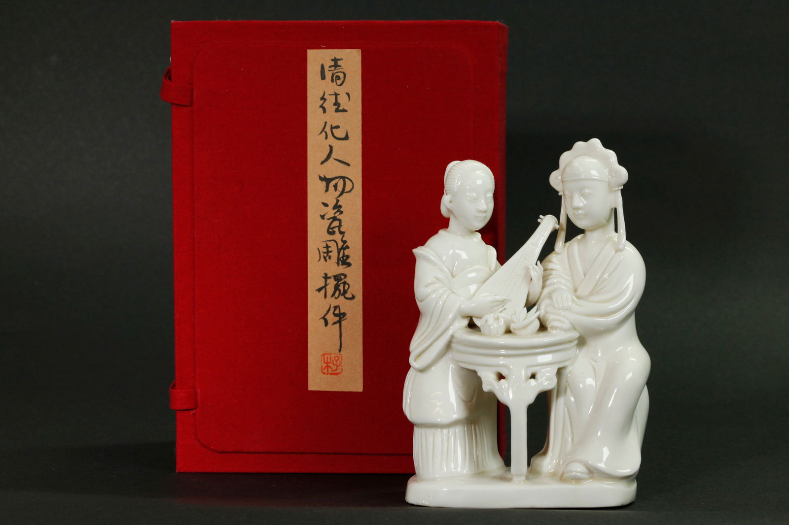 Chinese Late Qing Blanc De Chine Porcelain Bride & Groom (1 of 7)