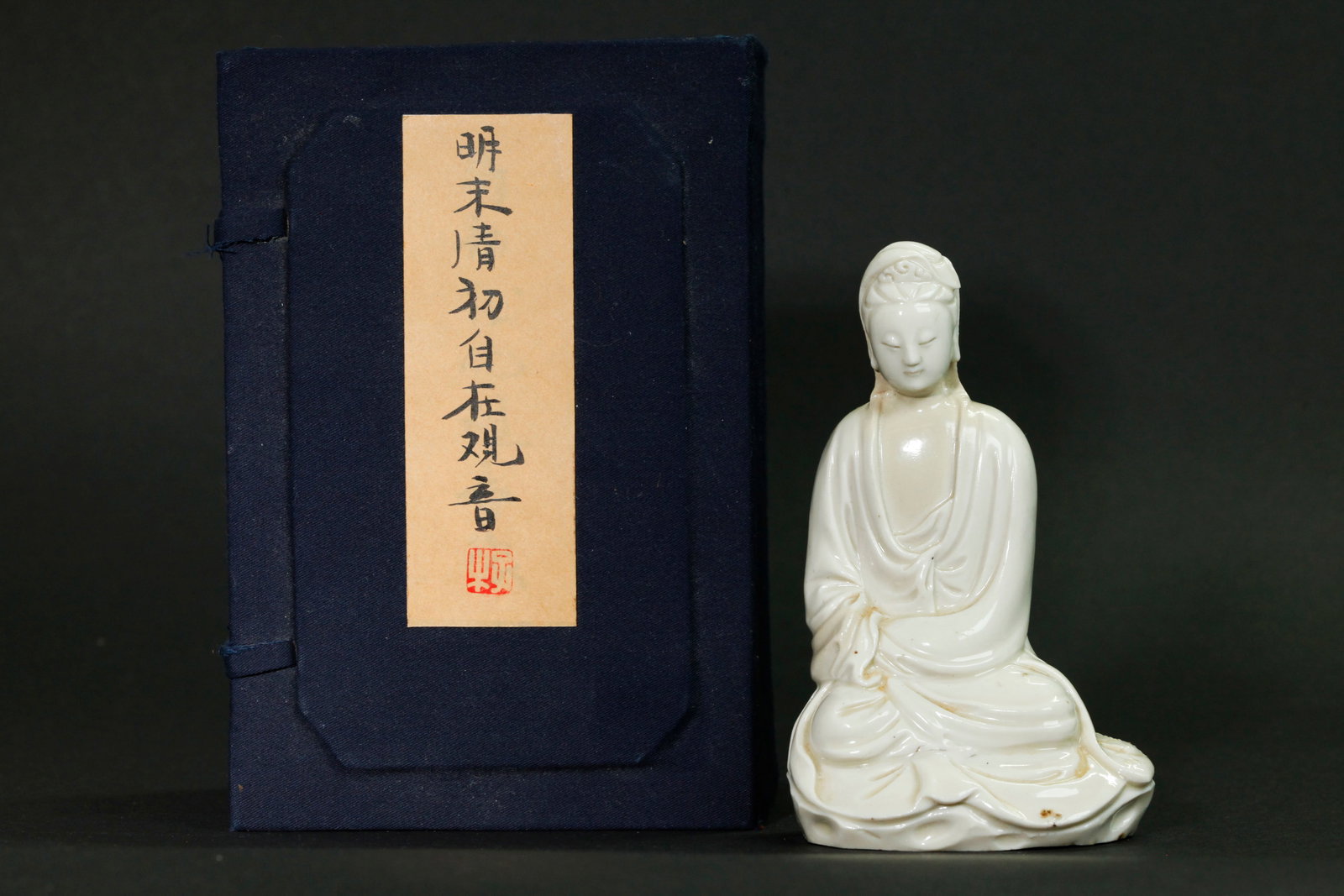 Chinese Late Ming Blanc De Chine Porcelain Guanyin (1 of 7)