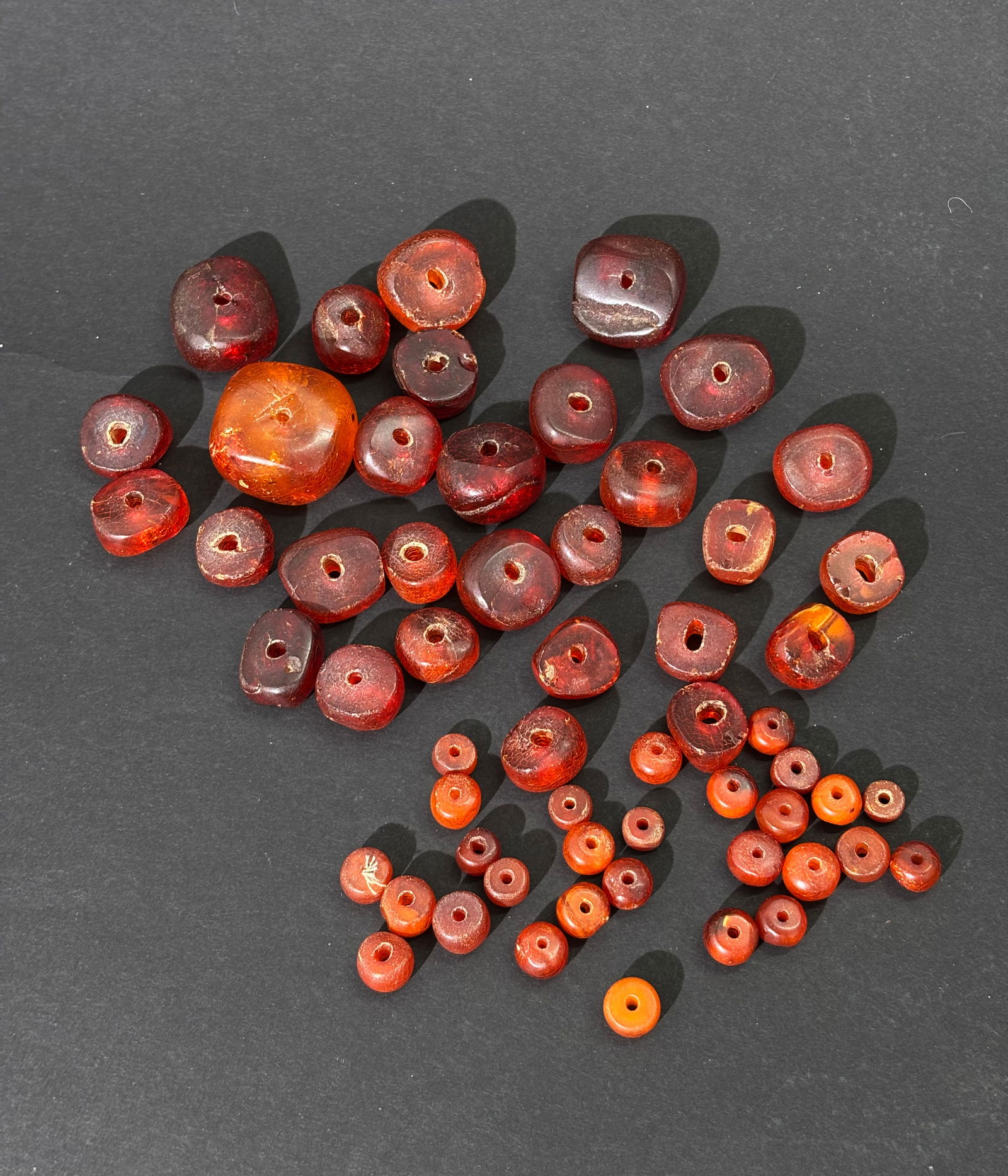 108 Grams of Antique Amber Beads (1 of 6)